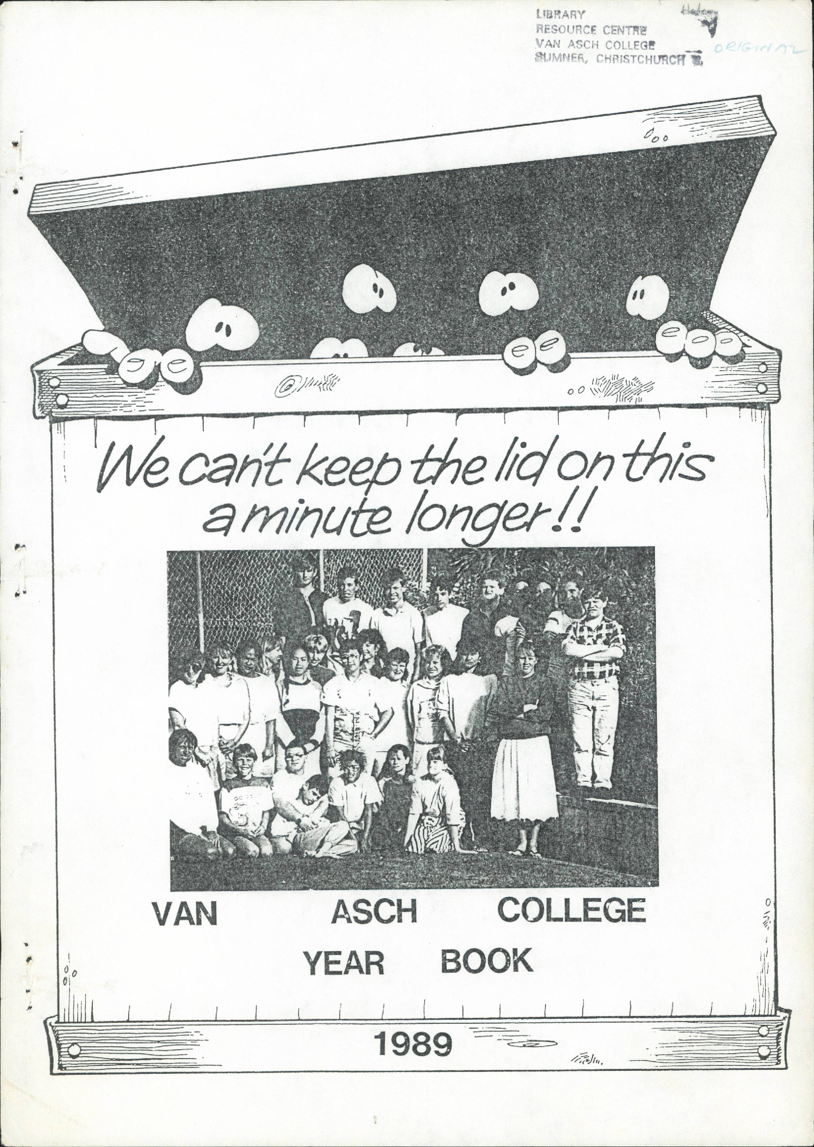 van Asch College Yearbook - 1989