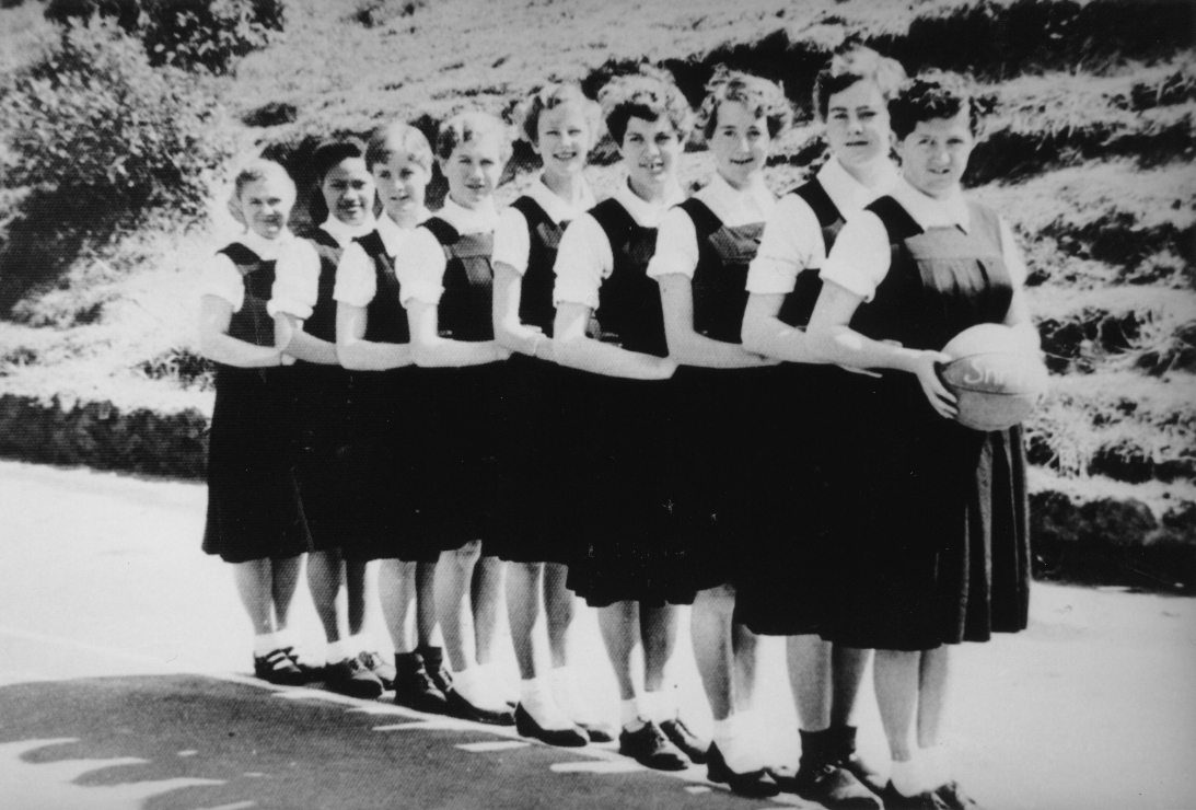 Girls Senior Basketball Team - 1956