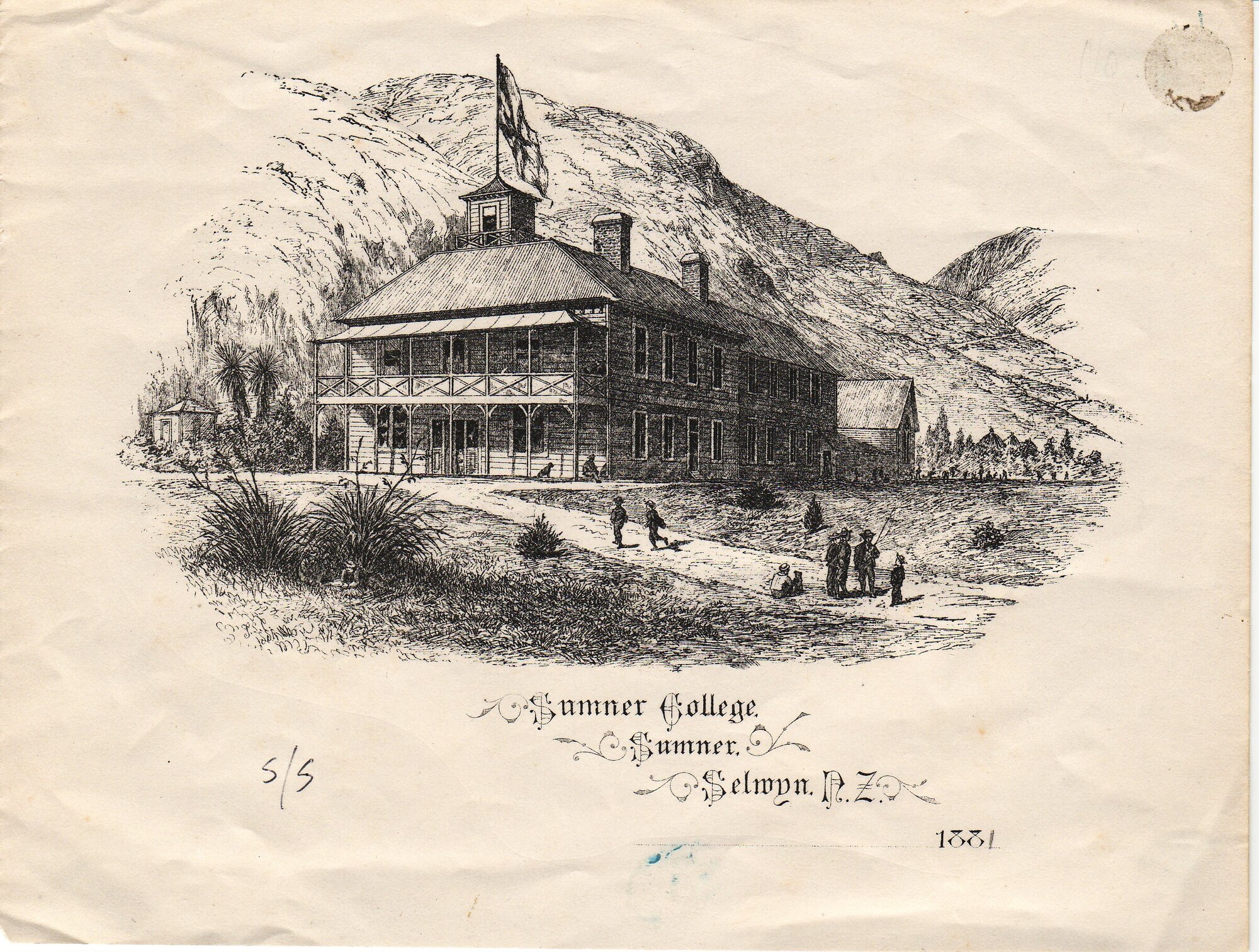 Wiggins College letterhead - 1881 