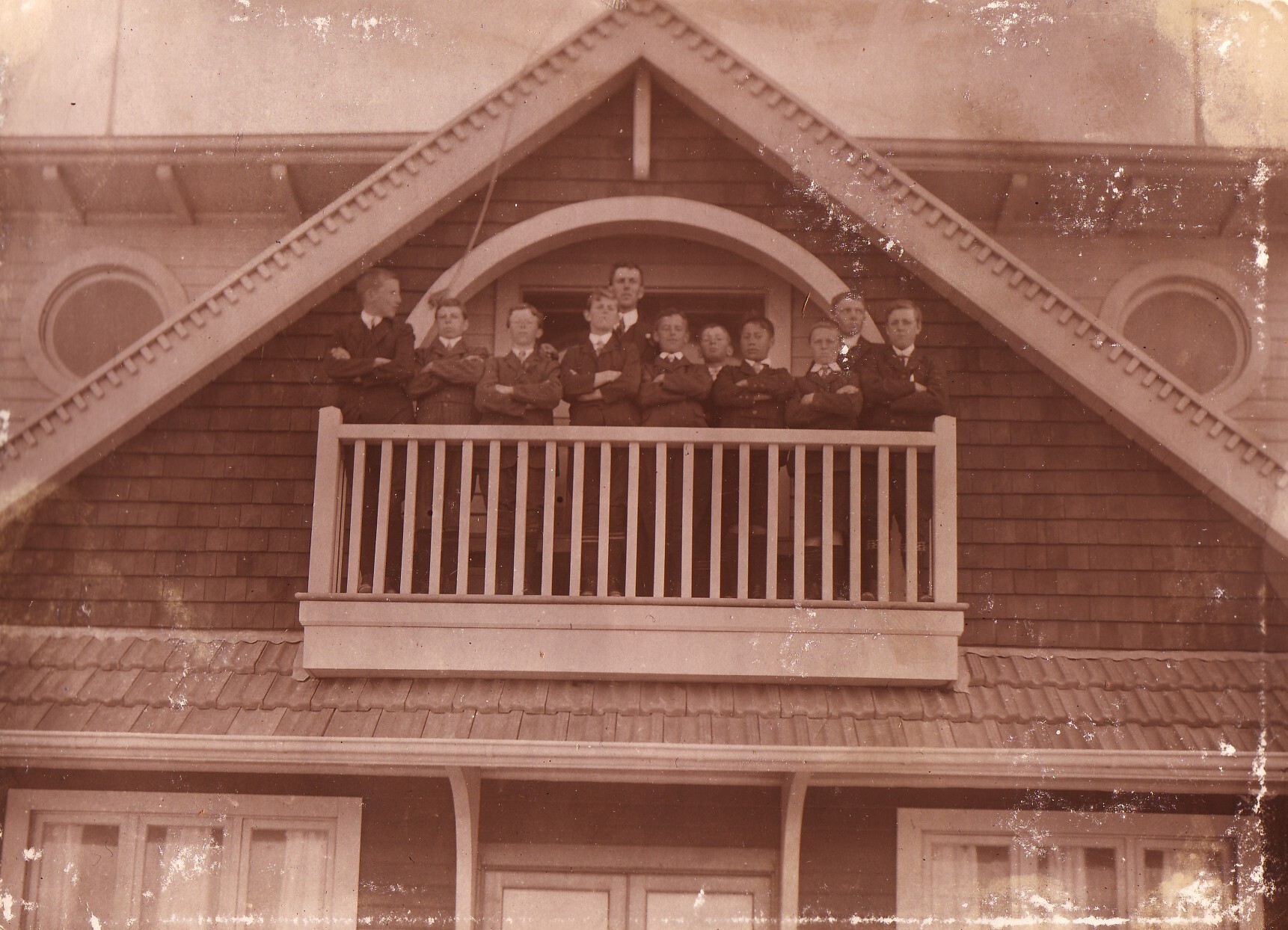 Mr Regnault &amp; Boys - 1913 