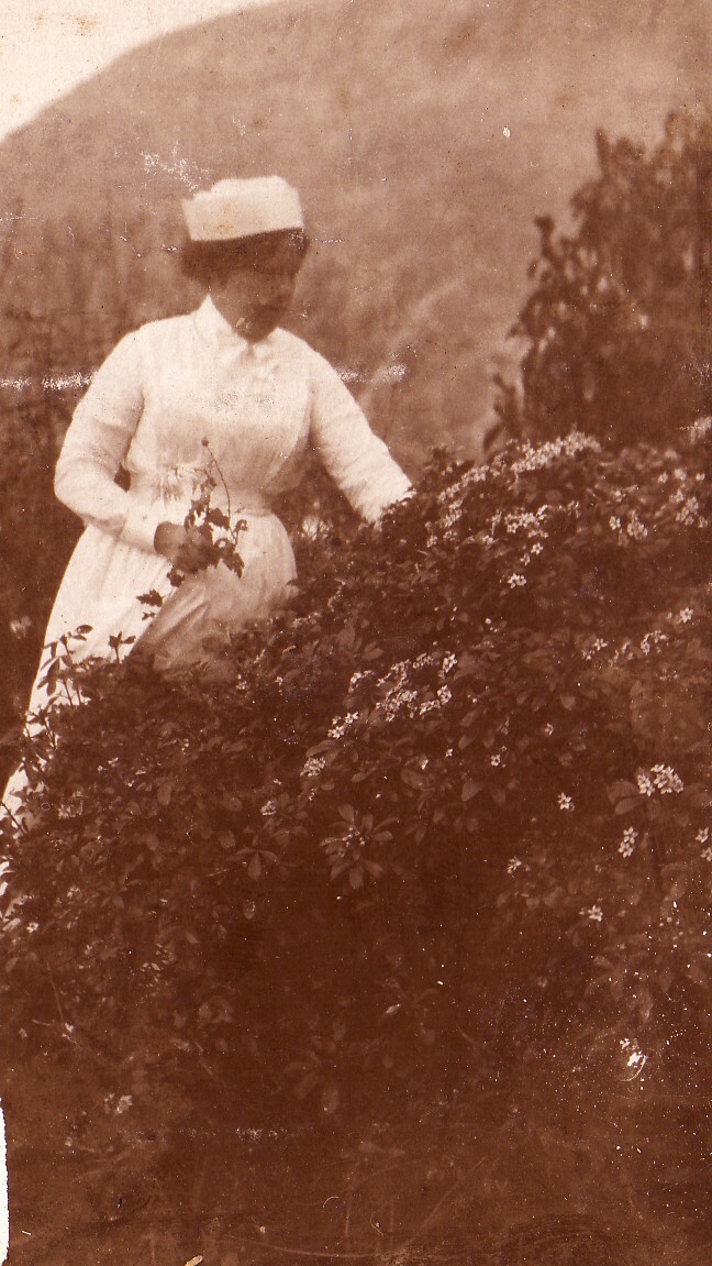 Miss Leary Picking Flowers - 1914