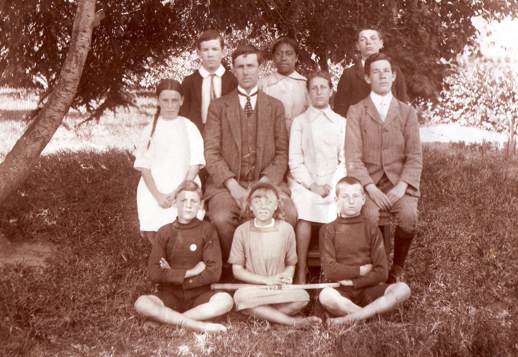 Mr Regnault &amp; Class - 1914 