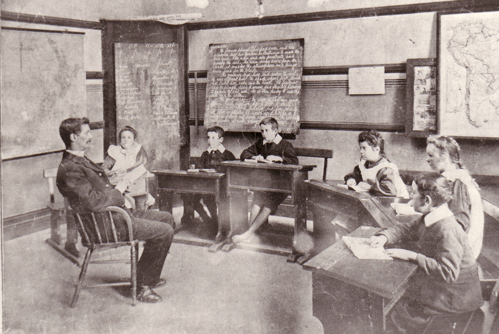  Mr Longuet and Class - 1913