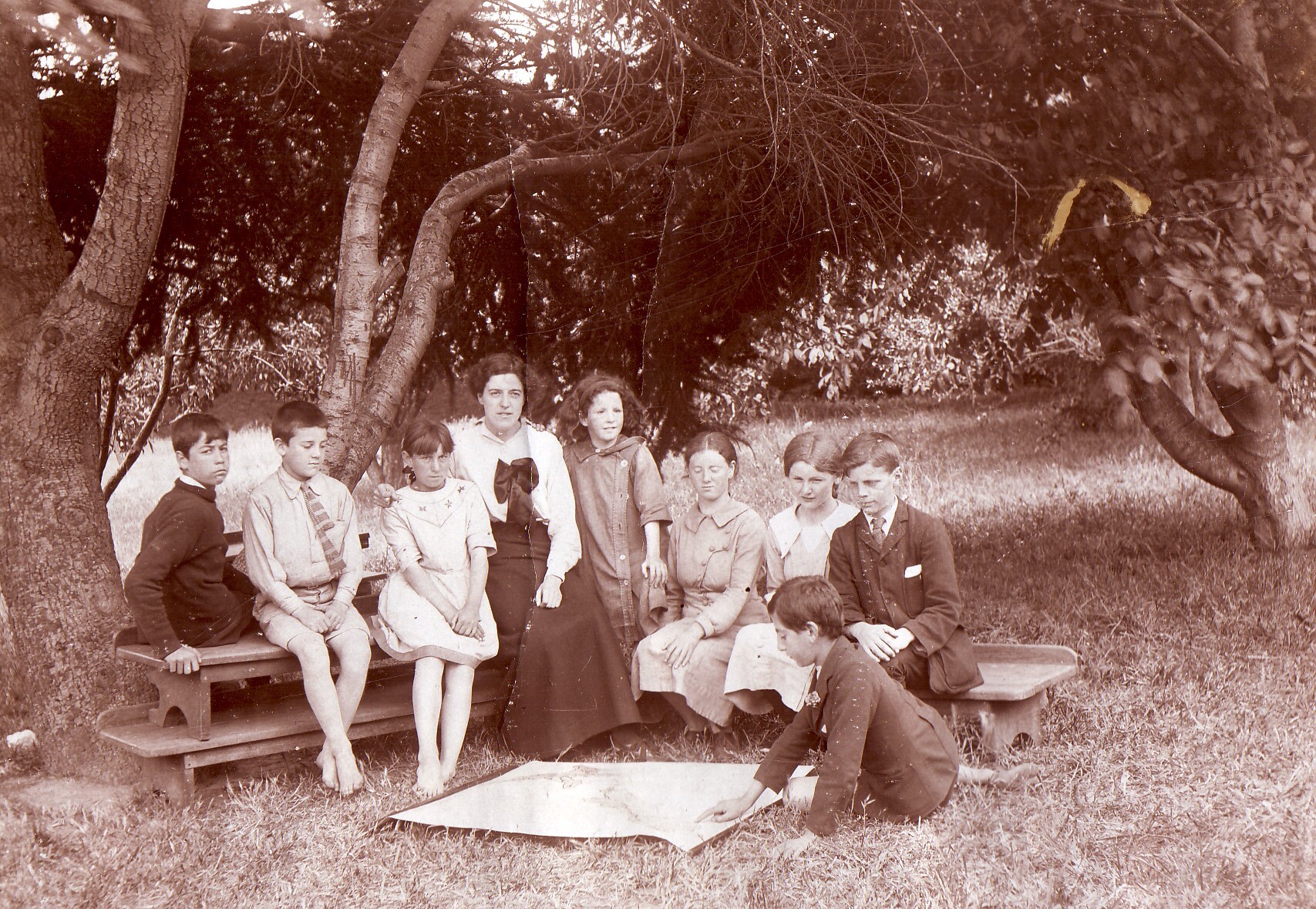Miss Richards and Class - 1914