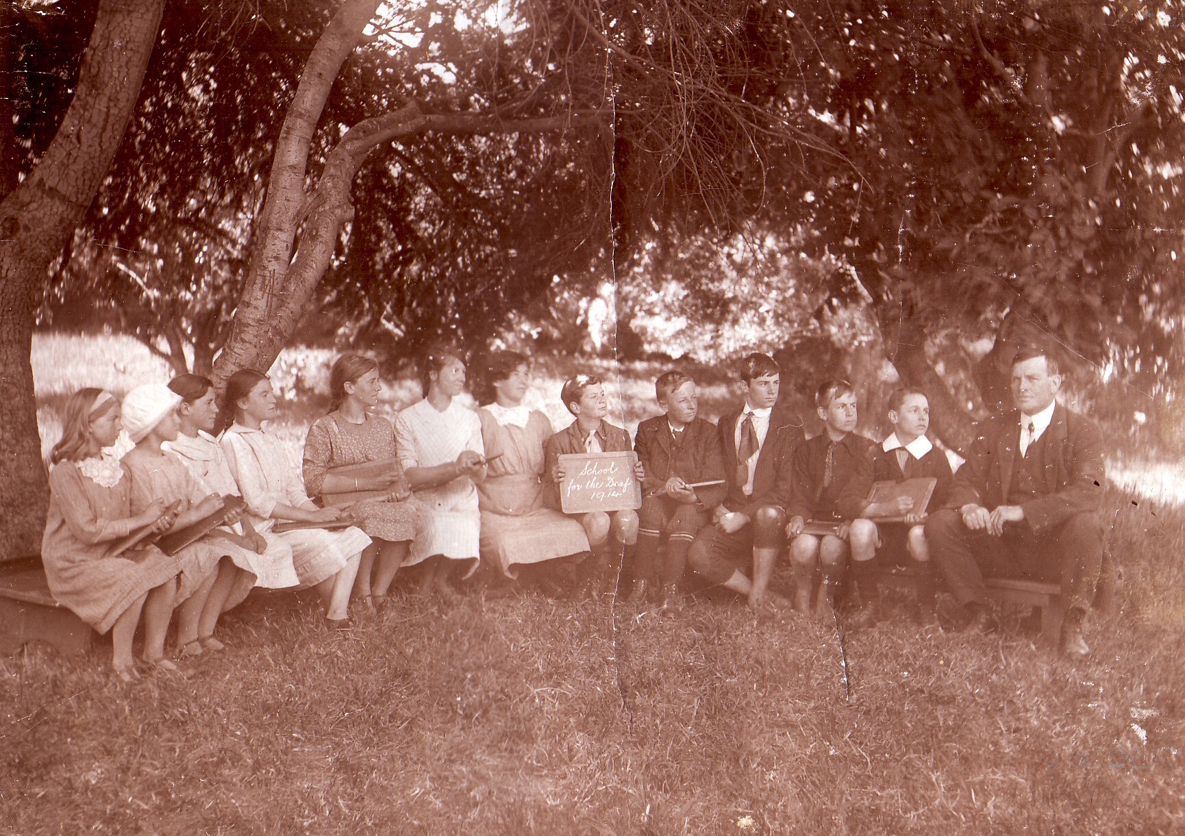 Mr Chambers and Class - 1914