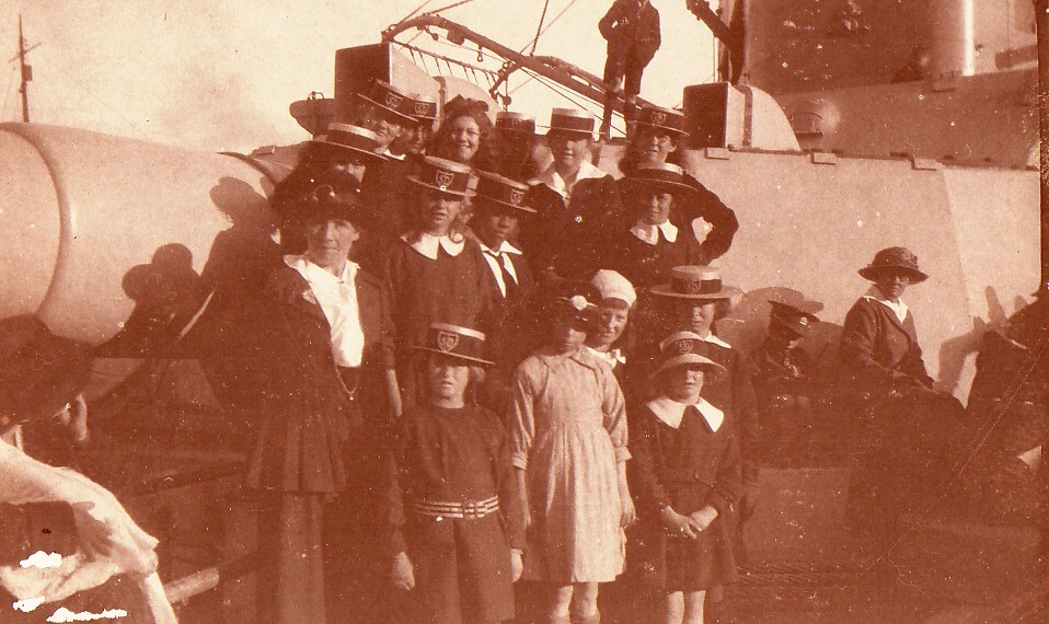 On the ship at Lyttelton - 1912