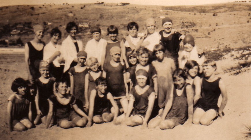 Girls at Sumner Beach - 1928