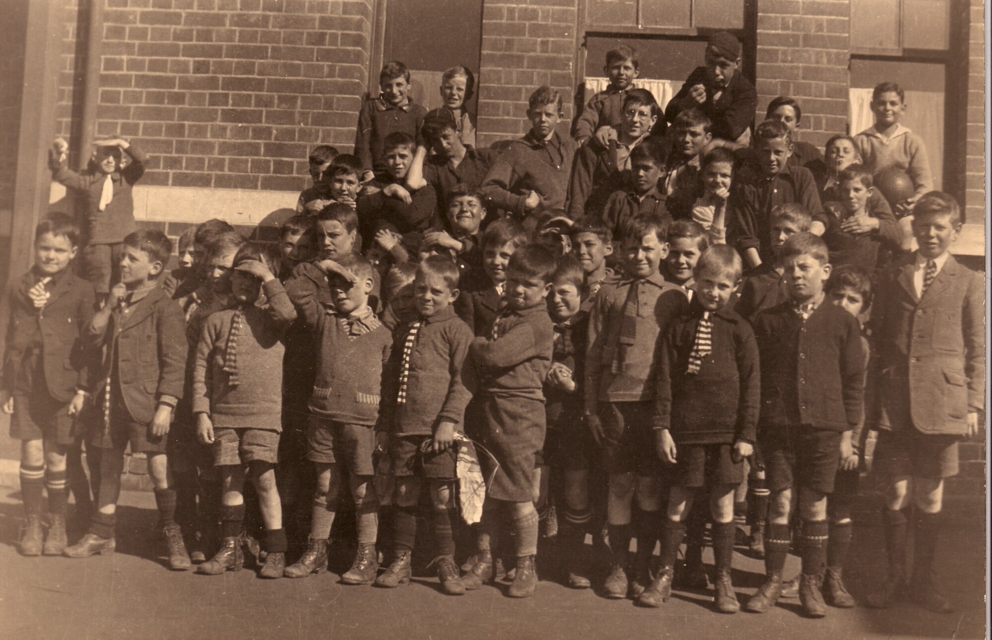 Boys Outside Main Building - 1926