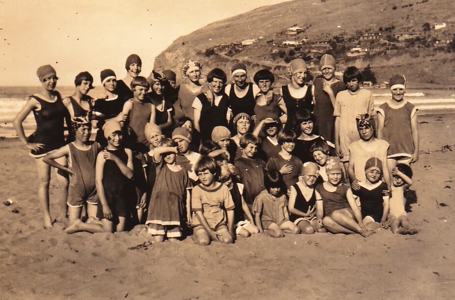 Girls at Beach - 1921