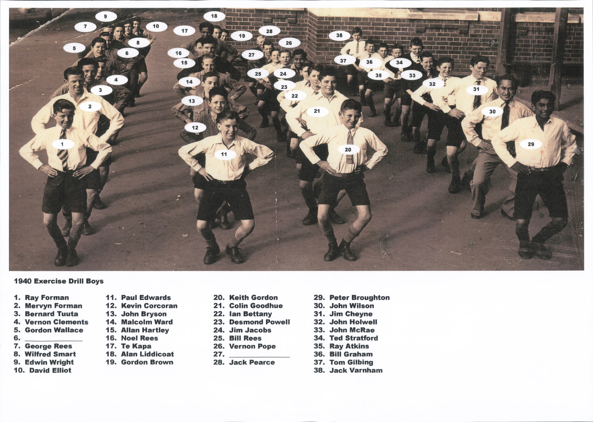 Exercise Drill Boys - 1940 