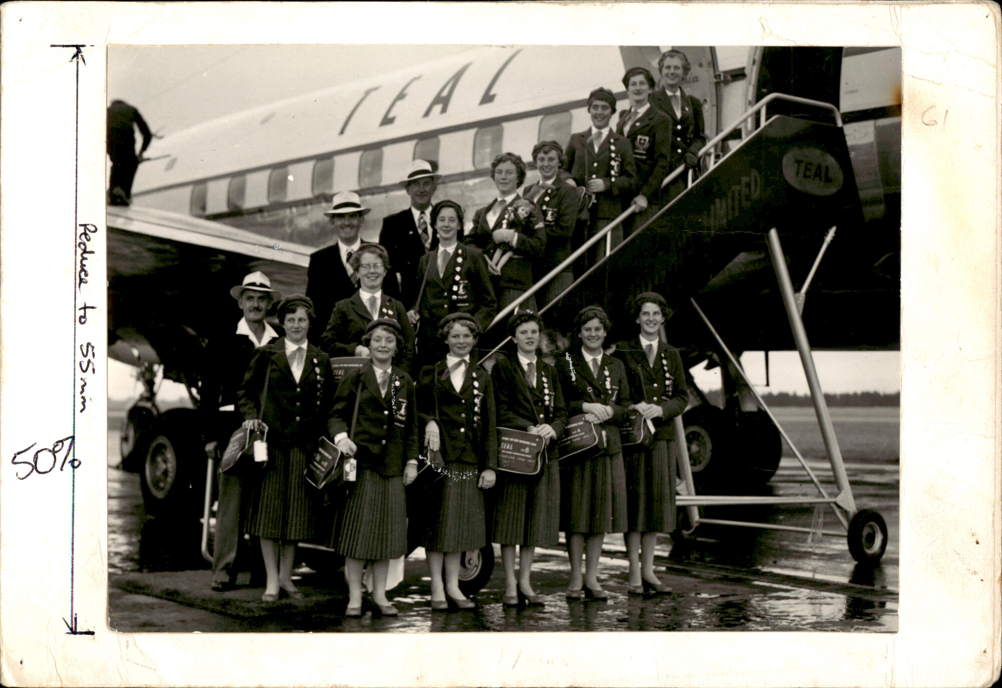 Marching Team Flight to Australia - 1955