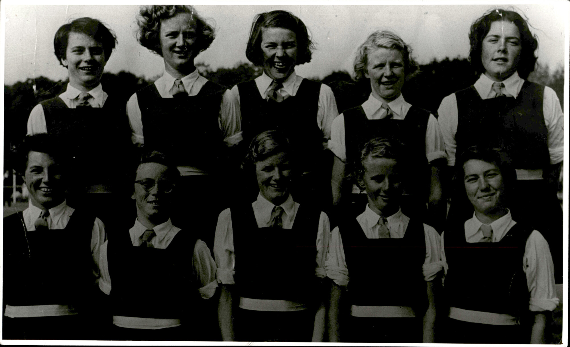 Girls Basketlball Team - 1954