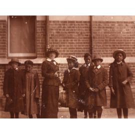 Māori Students with Matron - 1913 